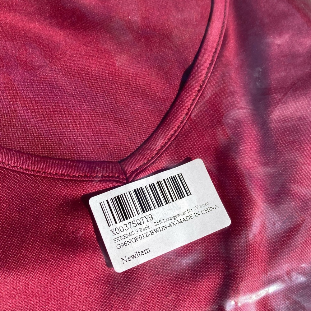 3 Pack Plus Size Nightgowns VNeck Nightshirts Short Sleeve Love & Coffee Dog Mom - Picture 7 of 12